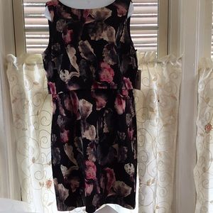 Ivanka Trump  Black Floral Print Dress